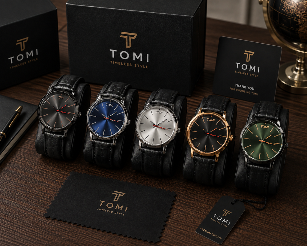 TOMI Black Aura Premium Men’s Watch