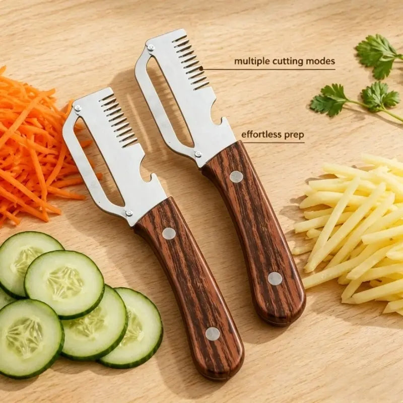 3in1 Peeler Knife Stainless Steel | Multifunctional Fruit & Vegetable Peeler  & Bottle Opener