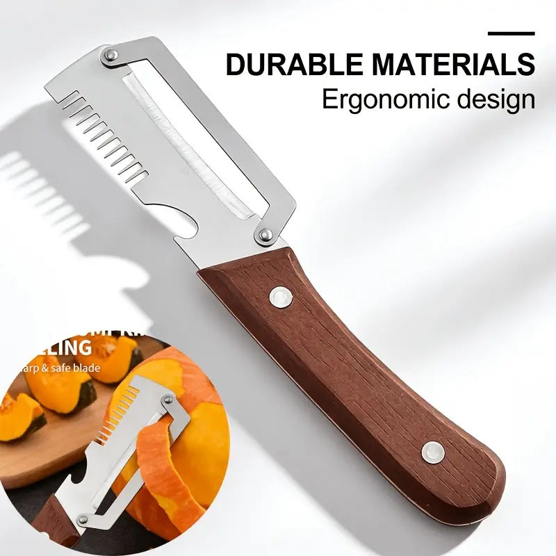 3in1 Peeler Knife Stainless Steel | Multifunctional Fruit & Vegetable Peeler  & Bottle Opener