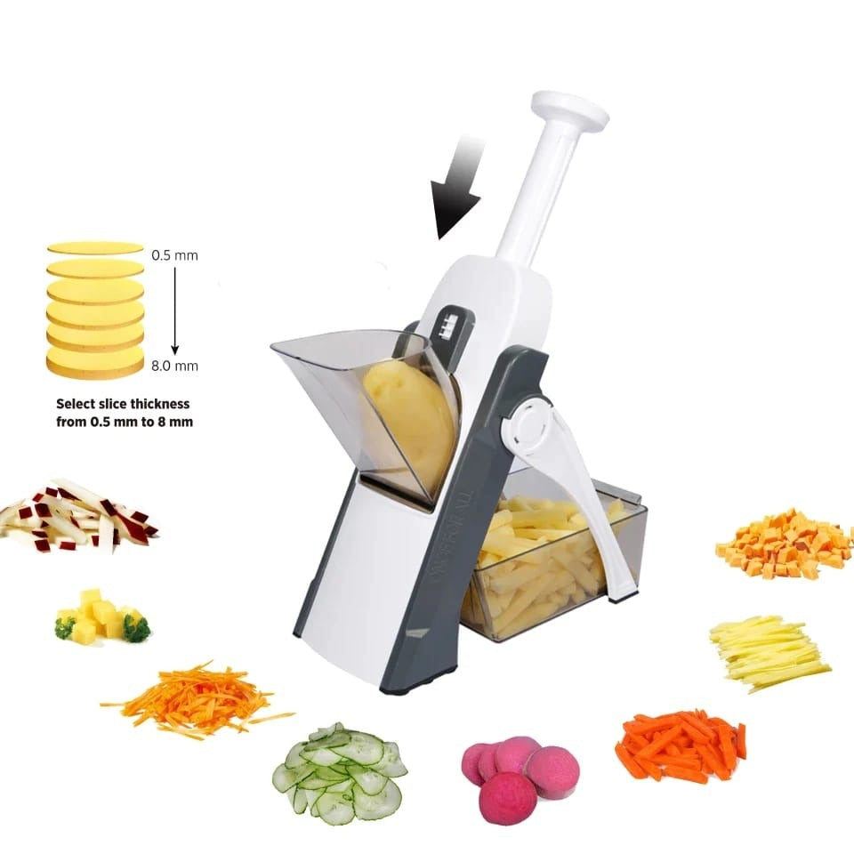 Safe-Slice Vertical Mandoline Slicer – Multi-Purpose Vegetable Cutter
